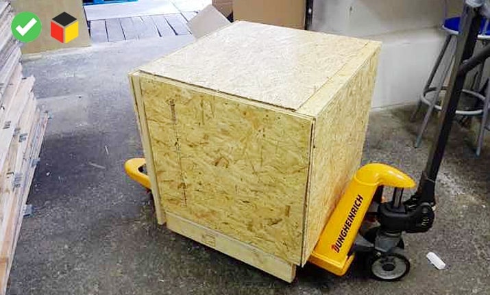 wooden crate for oven